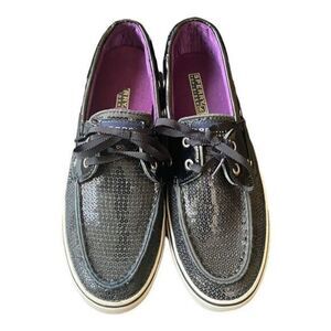 Sperry Top Sider Embellished Sequin Shoe Woman Size 7